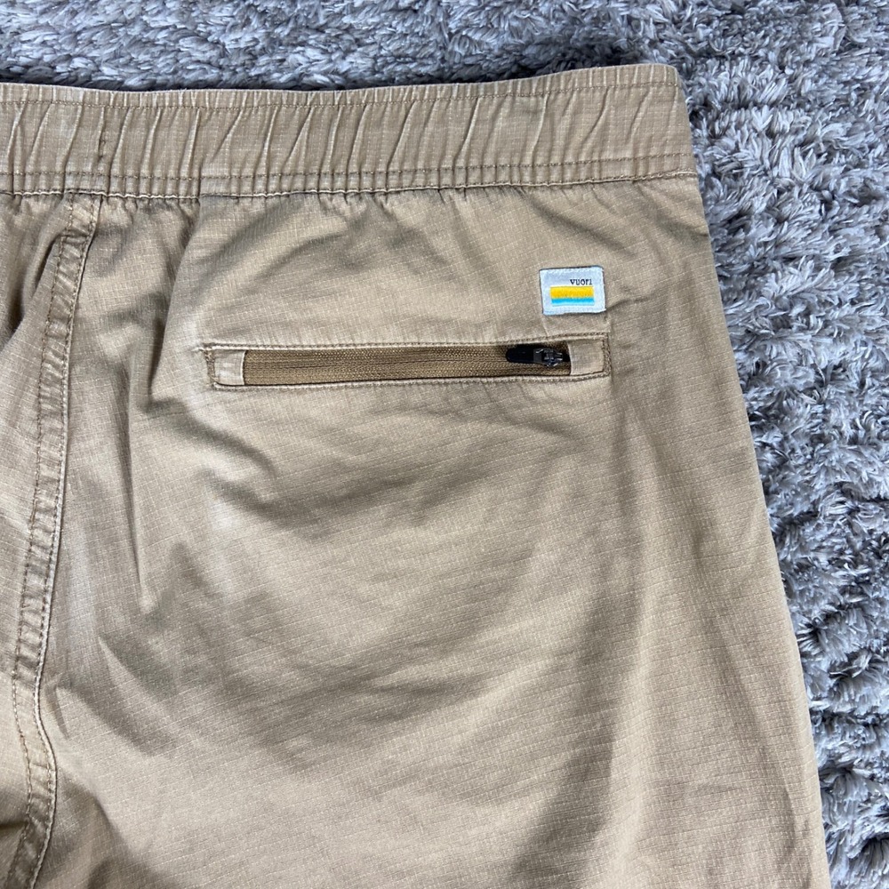 Vuori Ripstop Pant Mens 34x31 Tan Khaki Utility Hiking Gorpcore Jogger Pants